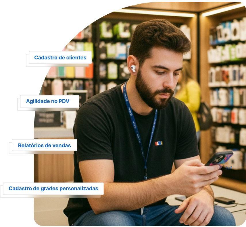 sistema para loja de acessório de celular