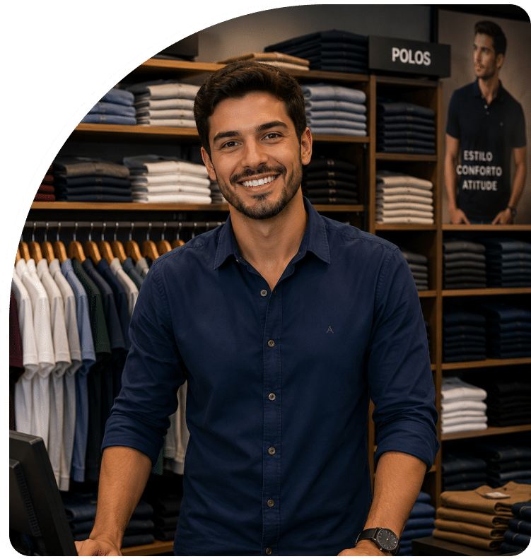 sistema para loja de roupa masculina