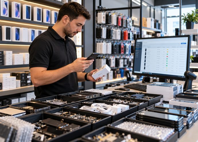 controle de estoque loja de celular